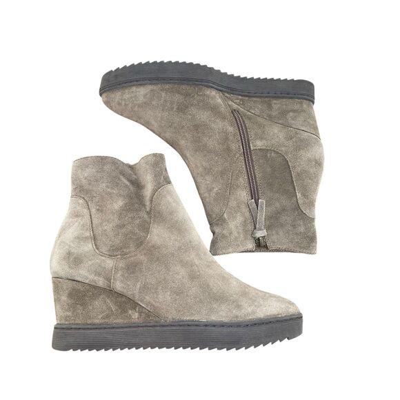 Sofft‎ Shary Women's Size 8.5 M Gray Suede Comfort Wedge Ankle Booties Boots - Picture 6 of 12